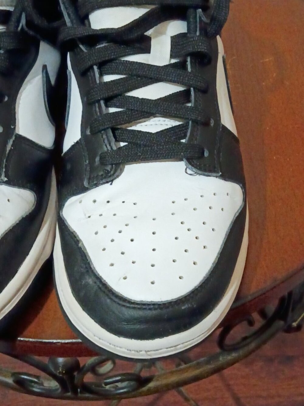 Nike Dunk Low Panda Womens Black White Sneakers DD1503-101 Size 9.5 - Picture 8 of 14